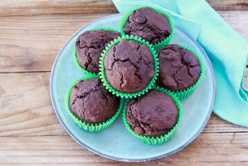 Double chocolate muffins