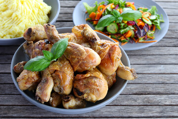 Baked chicken drumsticks
