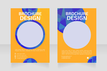 Gym contact info blank brochure design. Fitness lifestyle. Template set with copy space for text. Premade corporate reports collection. Editable 2 paper pages. KoHo Regular font used