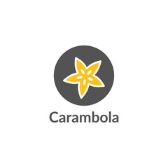 Carambola logo design vector templet,