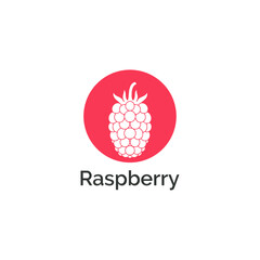 Raspberry logo design vector templet, 
