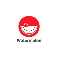 Watermelon logo design vector templet, 