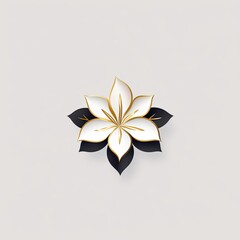 minimalistic jasmine flower logo - created using generative Ai tools