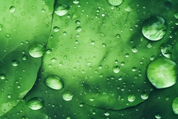 Soft majestic nature green leaves texture with dew Generative AI