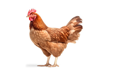 chicken isolated on white background