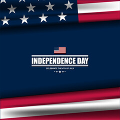 Happy Fourth of July Independence day USA Background Design