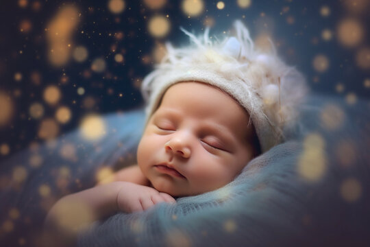 Dreams come true with the birth of a child, newborn, bokeh Generative AI
