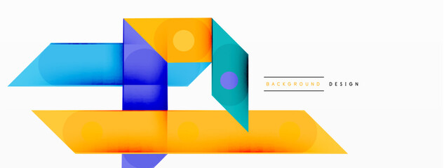 Color overlapping stripes background. Colorful lines composition for wallpaper, banner, background or landing