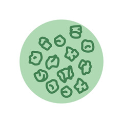 Beet seeds black line icon. Natural organic super food.