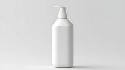 white plastic bottle isolated on white