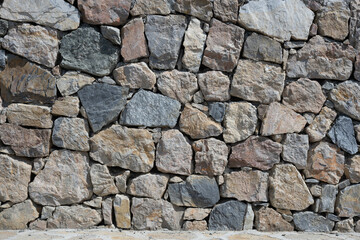 Stone wall background. Dry Stone Wall in Turkey.