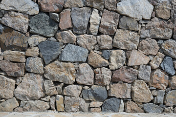 Obraz premium Stone wall background. Dry Stone Wall in Turkey.