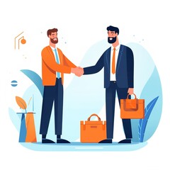 Vector illustration concept of business, time management, planning, meeting.VECTOR