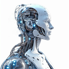 Obraz na płótnie Canvas Artificial intelligence concept the future technology. Generative AI