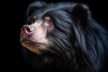 black bear portrait