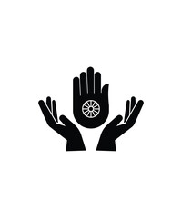 hand holding religion icon, vector best flat icon.