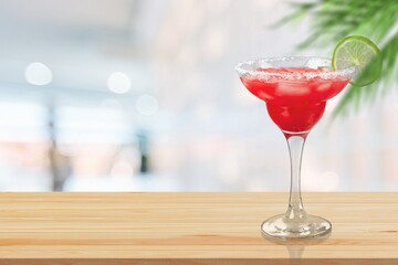 Classic tasty cocktail alcohol drink in glass