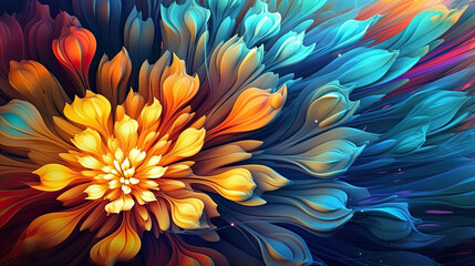 Abstract Symphony: A Kaleidoscope of Vibrant Desktop Delights