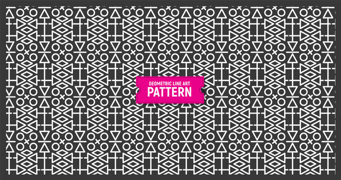 Geometric seamless pattern
