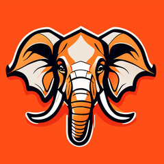 Head of Elephant symbol.It's for fighter concept