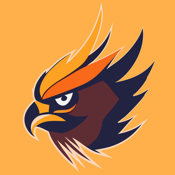 Head of Eagle symbol.It's for winner concept