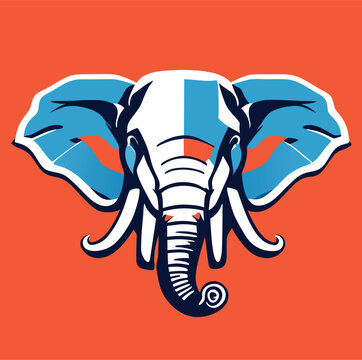 Head of Elephant symbol.It's for winner concept