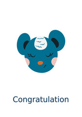 carte postale souris