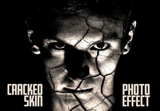 Cracked Skind Photo Effect