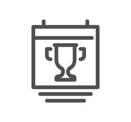 Awards related icon outline and linear symbol.