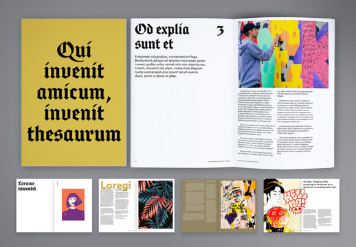 Unique and Visual Brochure Layout