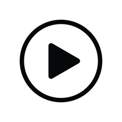 play button, simple icon, vector illustration 