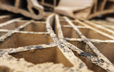 Pile of construction bricks