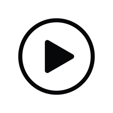 play button, simple icon, vector illustration 