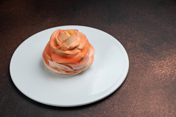 delicious dessert in the restaurant