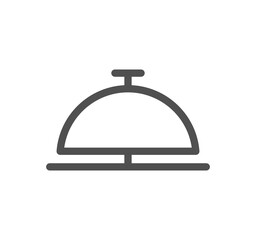Hotel related icon outline and linear symbol.