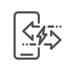 Energy related icon outline and linear symbol.