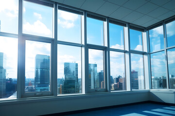 Fototapeta na wymiar modern office building with windows