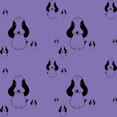 Purple seamless pattern 