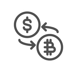 Finance related icon outline and linear symbol.