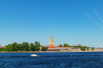 View of the Neva and the Peter and Paul Fortress.