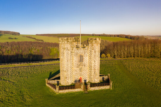 Hiorne Tower, Arundel Town, West Sussex. Sightseeing Object in England.