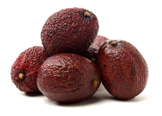 Avocado on a white background