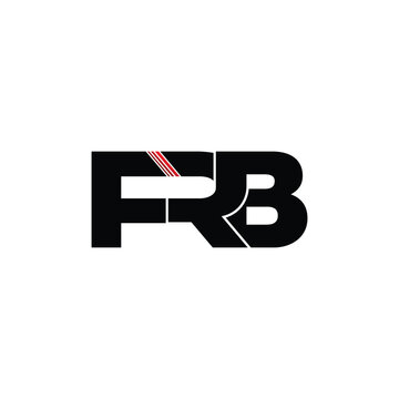 FRB letter monogram logo design vector