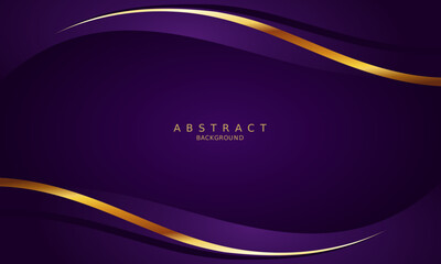 luxury premium purple background and gold line