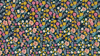 Fototapeta na wymiar wallpaper pattern of flowers