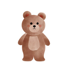 teddy bear isolated on white