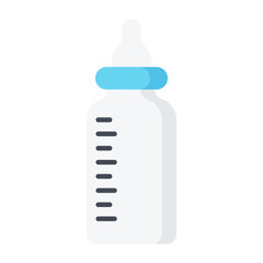 Obraz premium Feeding Bottle Flat Icon