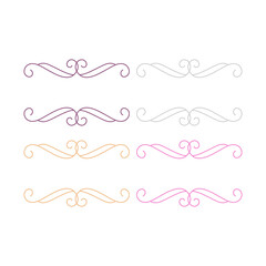 Obraz premium Summer Romance Wedding Ornamental Chic Tags Collection isolated on white 