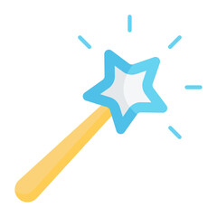 Magic Stick Flat Icon