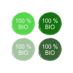 NATURAL BIO ECO FARM FRESH PRODUCT SIGN SYMBOL LOGO ISOLATED ON WHITE
